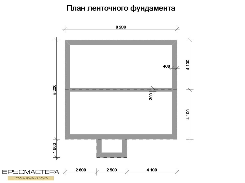 Проект одноэтажного дома из бруса № 27 размер 8х9 - фото 6